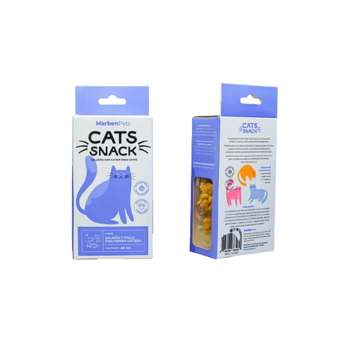 CATS SNACK CON HIERBA GATERA 80GR
