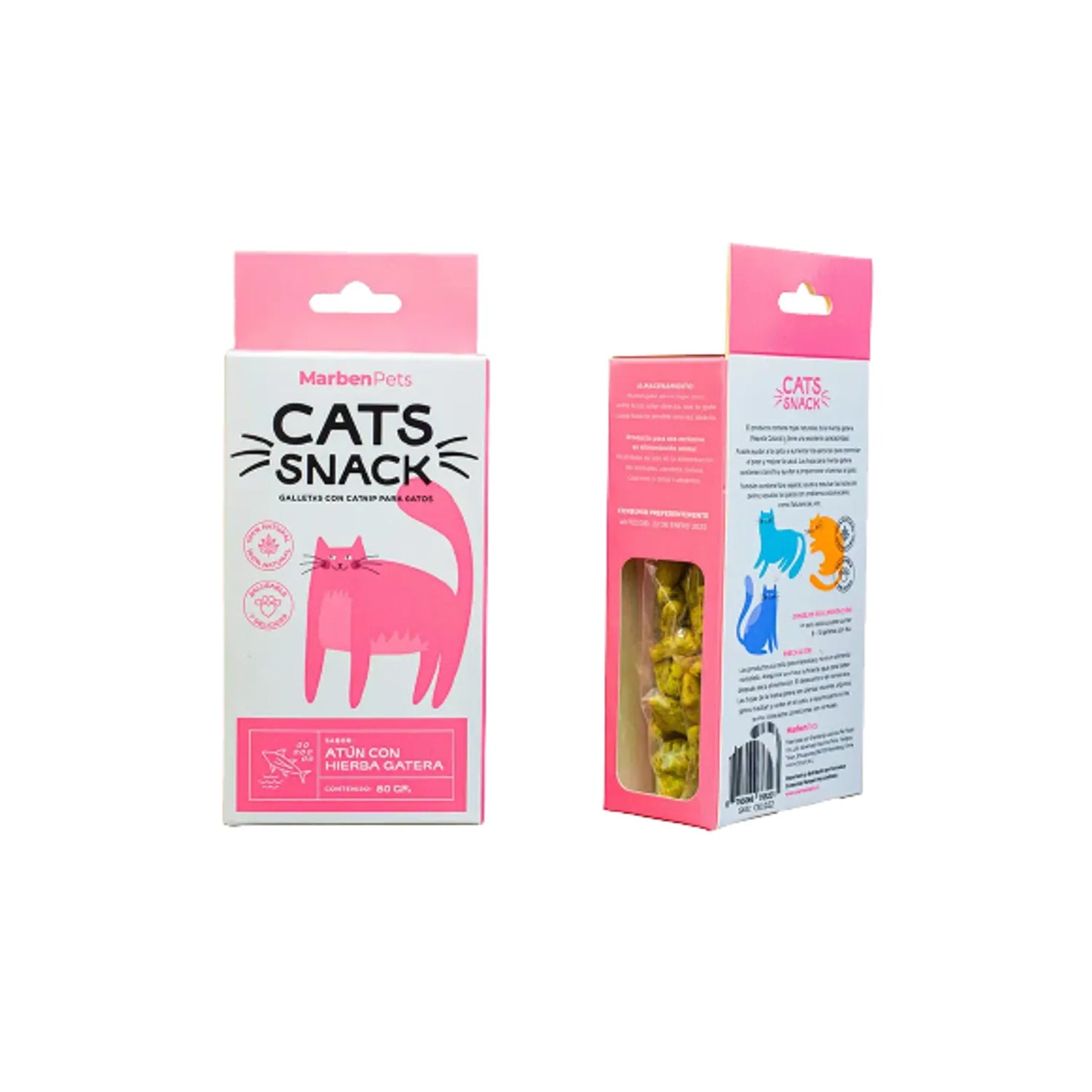 CATS SNACK CON HIERBA GATERA 80GR