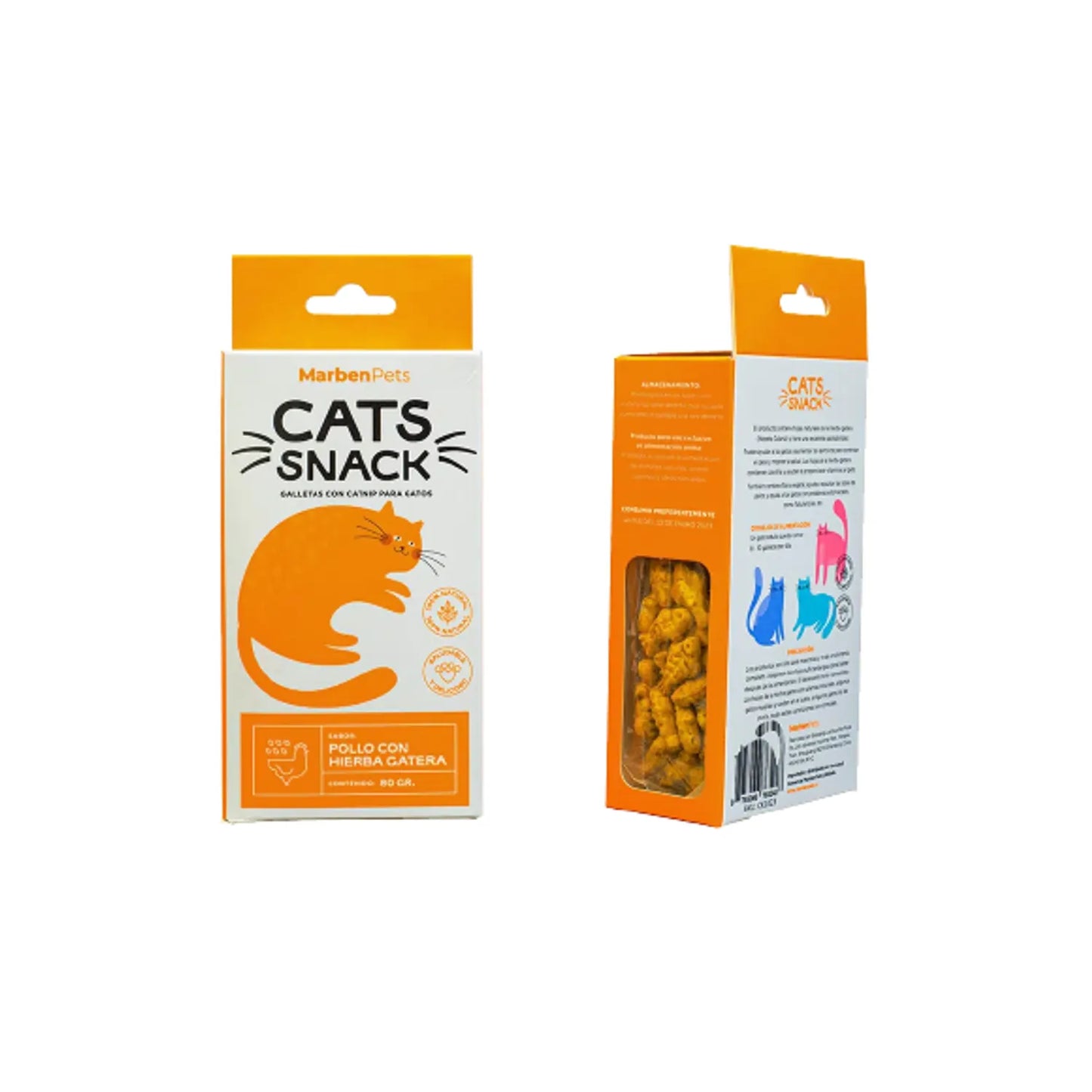 CATS SNACK CON HIERBA GATERA 80GR