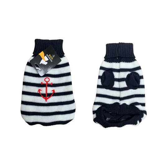 CHALECO MARINERO CON ANCLA PARA PERROS Y GATOS