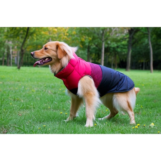 CHAQUETA CON CUADROS EN ROJO