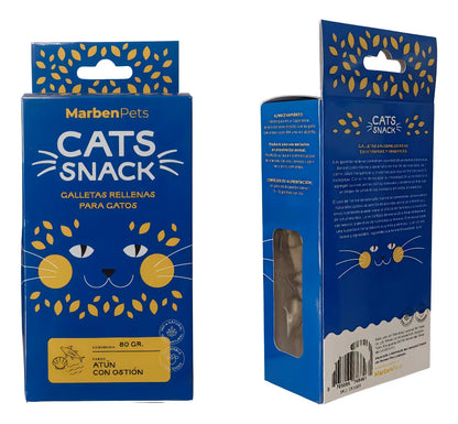 CATS SNACK GALLETAS RELLENAS PARA GATOS 80GR