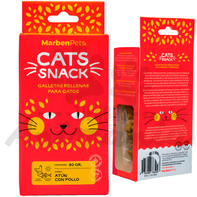 CATS SNACK GALLETAS RELLENAS PARA GATOS 80GR