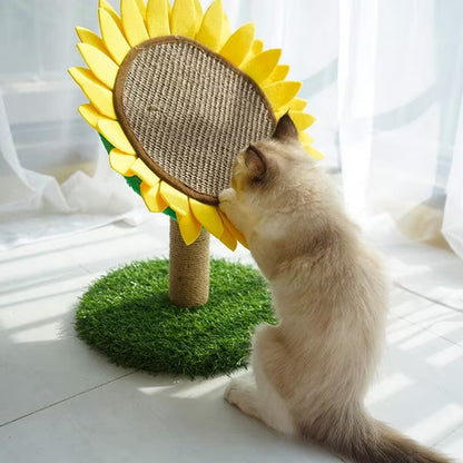 JUGUETE RASCADOR PARA GATOS DISEÑO GIRASOL