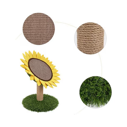 JUGUETE RASCADOR PARA GATOS DISEÑO GIRASOL