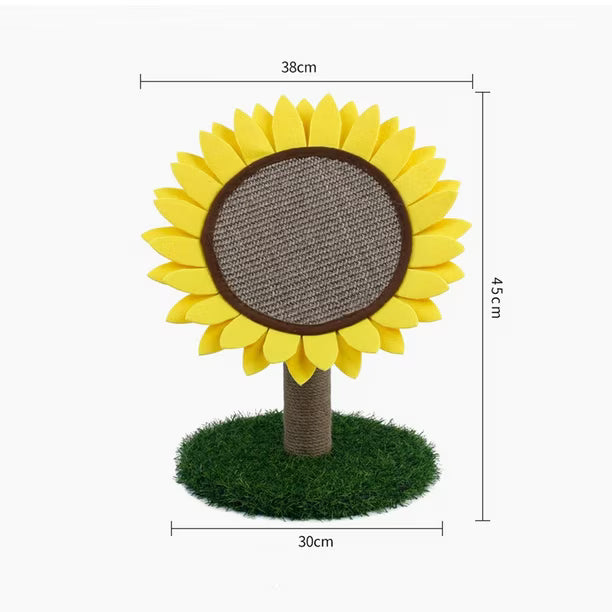 JUGUETE RASCADOR PARA GATOS DISEÑO GIRASOL