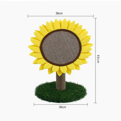 JUGUETE RASCADOR PARA GATOS DISEÑO GIRASOL