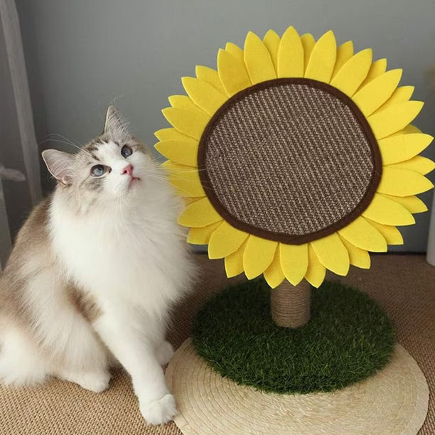 JUGUETE RASCADOR PARA GATOS DISEÑO GIRASOL