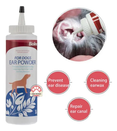 POLVO PARA OÍDOS DE PERROS BIOLINE 30GR