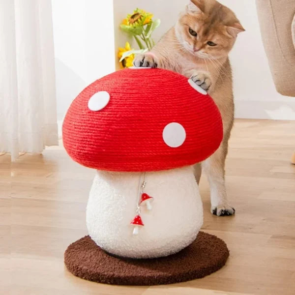 JUGUETE RASCADOR CHAMPIÑON PARA GATO