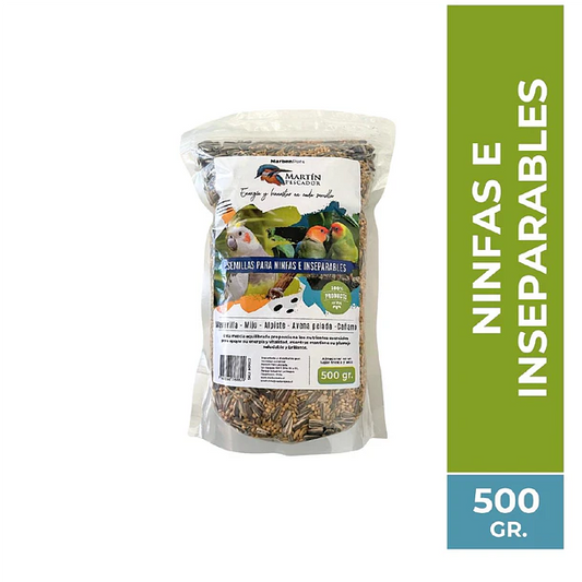 SEMILLAS PARA             NINFAS E INSEPARABLES MARTÍN PESCADOR